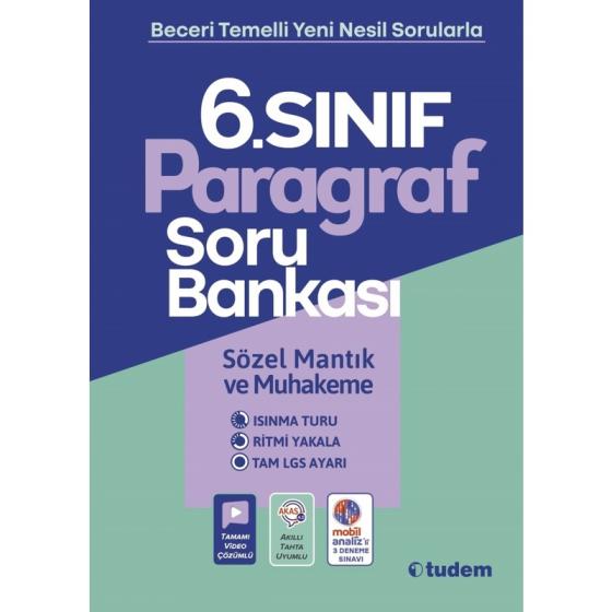 Tudem Yayınları 6. Sınıf Paragraf Soru Bankası