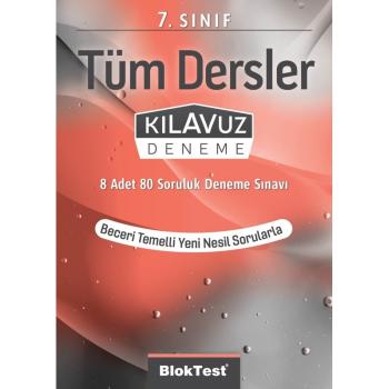 Bloktest 7. Sınıf Tüm Dersler Kılavuz Deneme