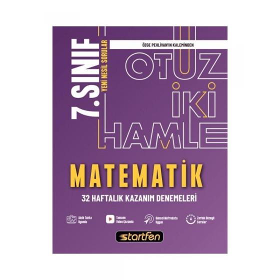 Startfen Yayınları 7. Sınıf Matematik 32 Haftalık Kazanım Denemeleri