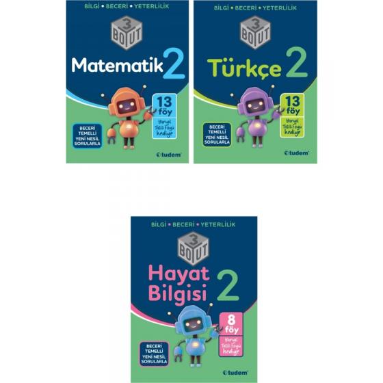 Tudem Yayınları Tudem 2.sınıf 3 Boyut Türkçe Matematik Hayat Bilgisi