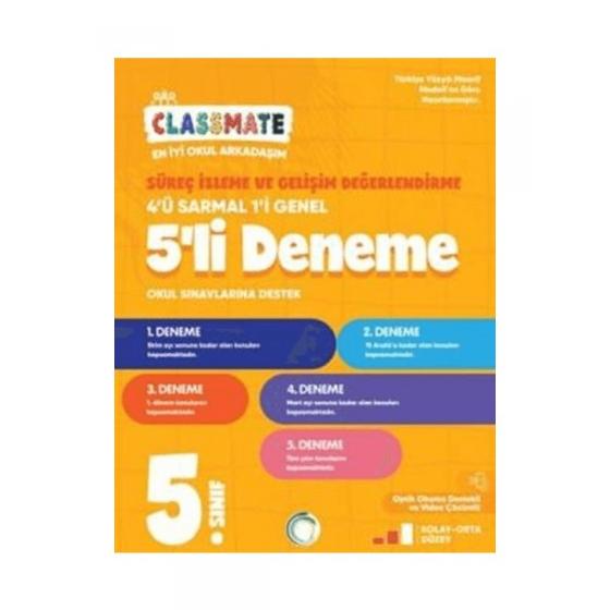 (5. Sınıf) Classmate Süreç İzleme ve Gelişim Değerlendirme 5’li Deneme