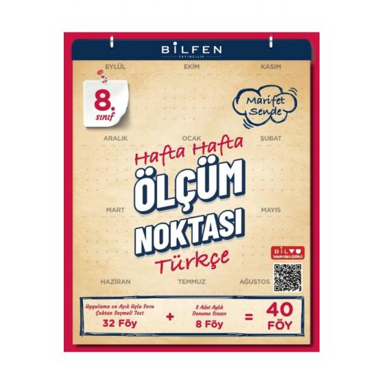 8. Sınıf Türkçe Hafta Hafta Ölçüm Noktası  YENİ ÜRÜN