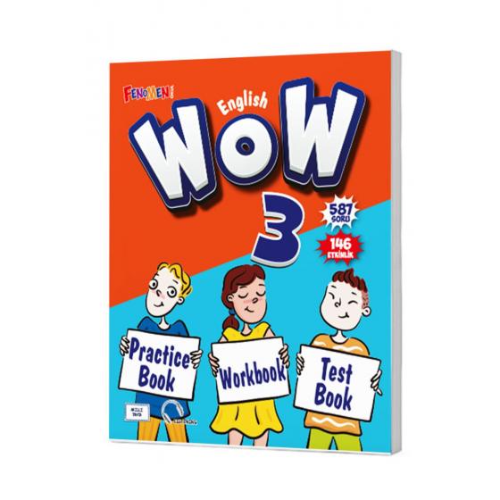 Gama Fenomen 2024 3. Sınıf Wow English Practice Book Workbook Test Book